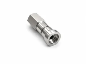 Compact stainless steel quick connector for sampling lines