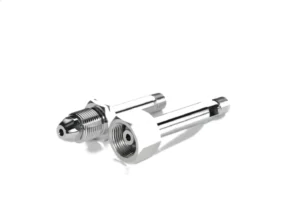Cylinder connection for high-purity gas regulator systems