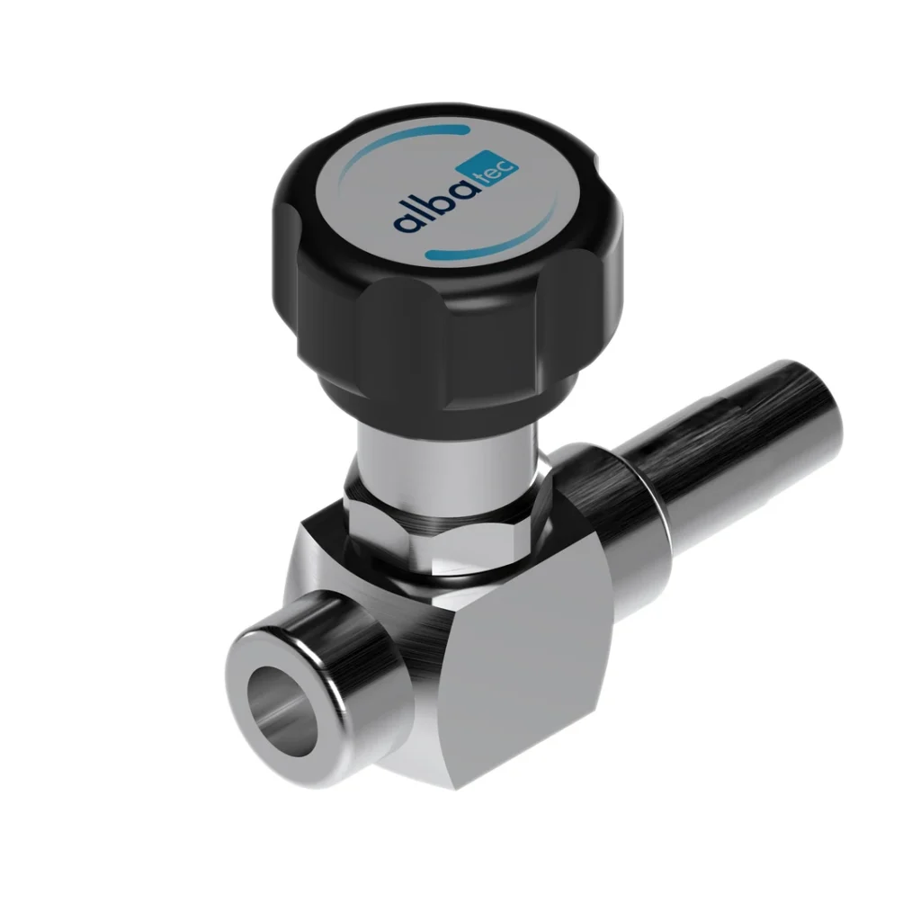 Diaphragm flow-regulating valve for precise specialty gas control