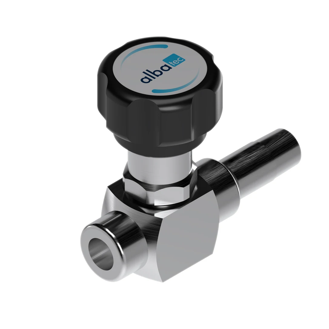 Diaphragm flow-regulating valve for precise specialty gas control