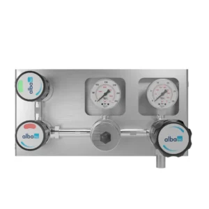 Dual-stage single-inlet panel for stable specialty gas supply
