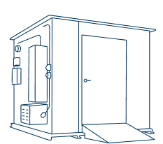 Outdoor safety storage container for hazardous materials