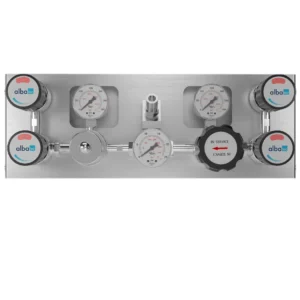 Semi-automatic changeover panel for continuous specialty gas supply