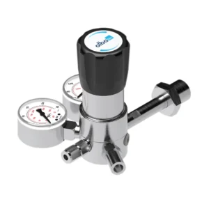Single-stage cylinder pressure regulator for high-purity specialty gases