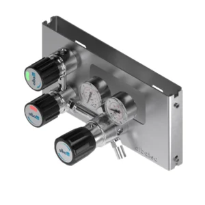 Single-stage single-inlet panel for specialty gas supply
