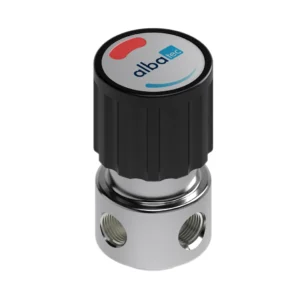 Two-port diaphragm shut-off valve for specialty gas service