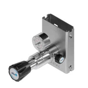 Wall-mounted point-of-use regulator for laboratory gas control